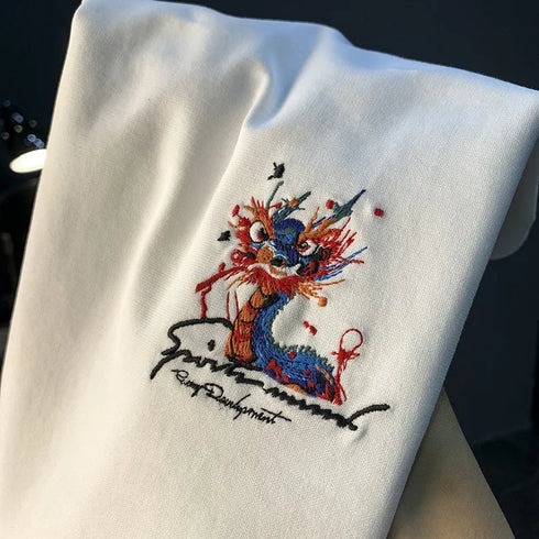 Premium Summer Graffiti Painted Men T-shirt